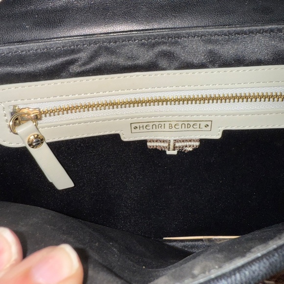 Henri Bendel Leopard Calf Hair Crossbody/ Shoulder Bag Purse Gold Chain - Picture 10 of 12